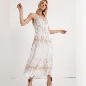 Lucky Brand Women's White & Floral Dress